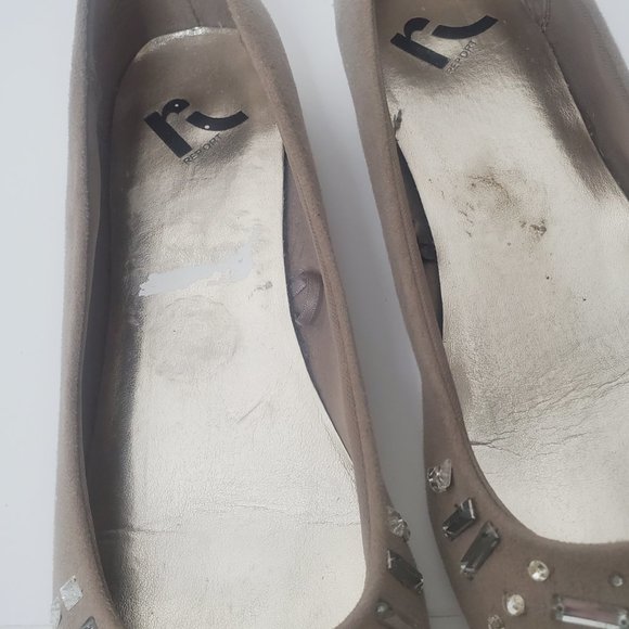 Report Suede Flats with Bling - Picture 6 of 8